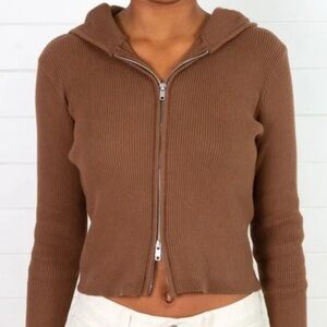 Brandy Melville Arden Hoodie Brown